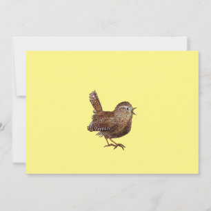 Invitation Wren Bird (Troglodytes Troglodytes) chantant