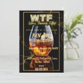 Invitation WTF Fifty Men's 50th Birthday instatnt Download (Debout devant)