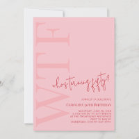 WTF qui atteint la cinquantaine | Rouge rose moder