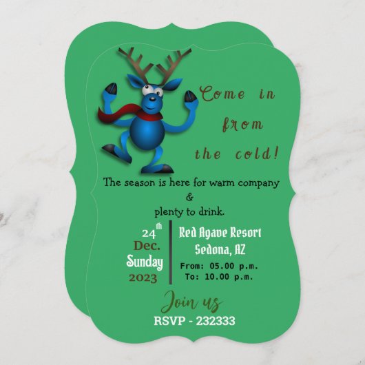 Invitation X-mas (Devant / Derrière)