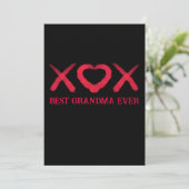 Invitation Xox, amour, baisers, conception de la Saint-Valent (Debout devant)