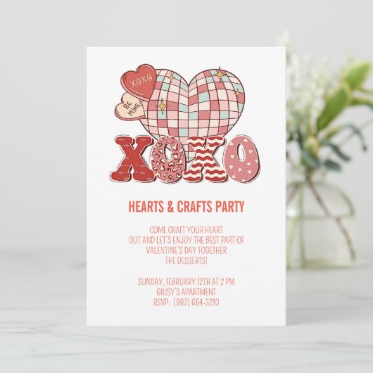 invitation xoxo (Debout devant)