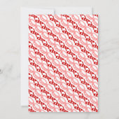 Invitation XOXO Hugs & Kisses Saint Valentin 1er anniversaire (Dos)