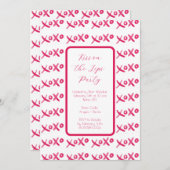 Invitation XOXO peinte à la main (Devant / Derrière)