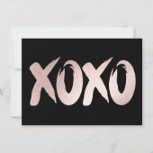 Invitation XOXO rose pâle | Jour Chic des Valentines (Devant)