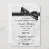 Invitation XXe anniversaire SURPRISE Fête Damas et Bow (Dos)