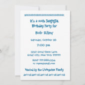 Invitation xxe SurPRISE Blue Birthday Party SB002 (Dos)