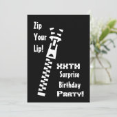 Invitation xxe SURPRISE Modèle d'invitation à la fête d'anniv (Debout devant)