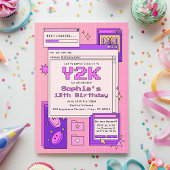 Invitation Y2K 2000s Retro Computer Interface Birthday Party