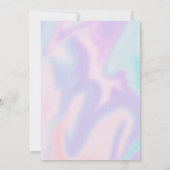 Invitation Y2k hologram cute baby shower (Dos)