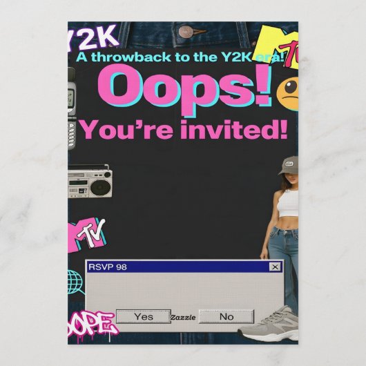 Invitation Y2K Party (Dos)