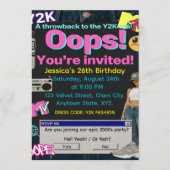 Invitation Y2K Party (Devant)