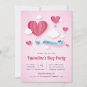 Invitation Y'a de l'amour dans l'air  | Saint Valentin (Devant)