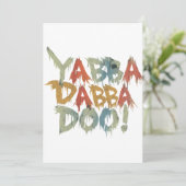 Invitation Yabba dabba doo ! (Debout devant)