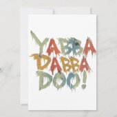 Invitation Yabba dabba doo ! (Dos)