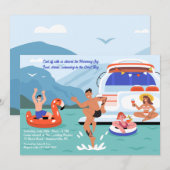 Invitation Yacht Party (Devant / Derrière)