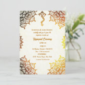 Invitation Yagnopavit Upanayanam Hindu Thread Janeu Cérémonie (Debout devant)