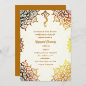 Invitation Yagnopavit Upanayanam Hindu Thread Janeu Cérémonie (Devant / Derrière)