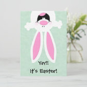 Invitation Yay !C'est Pâques !Invitation à la chasse aux oeuf (Debout devant)