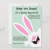 Invitation Yay !C'est Pâques !Invitation à la chasse aux oeuf (Dos)