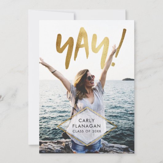 Invitation Yay ! Soirée de célébration de la graduation de l' (Devant)