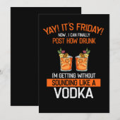 Invitation Yay Son Vendredi Maintenant Je Peux Publier Commen (Devant / Derrière)