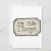 Invitation Ye Old Shoppe Sign (Devant)