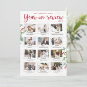 Invitation Year dans Review Christmas Card Monthly Photos (Debout devant)