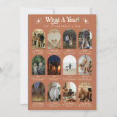 Invitation Year In Review Boho Arch Photo Christmas Card (Dos)