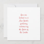 Invitation Year of the Snake Red (Dos)