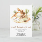 Invitation Yeehaw Jubilations : Baby shower Wild West Cowboy (Debout devant)