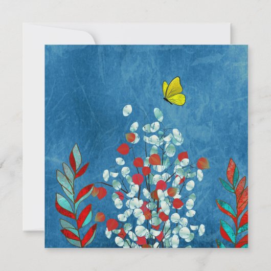 Invitation Yellow Butterfly (Dos)