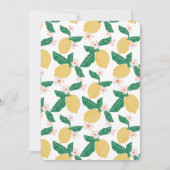 Invitation Yellow Cream Striped She's Tying the Knot Bridal (Dos)