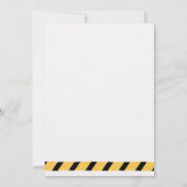 Invitation Yellow Cute Construction Truck Boys 2nd Birthday (Dos)