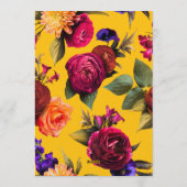 Invitation Yellow Floral 55 & Fabulous 55th Birthday Party (Dos)