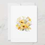 Invitation Yellow Flowers 80th Birthday Celebration (Dos)