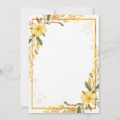 Invitation Yellow Flowers Somebunny On The Way Baby Shower (Dos)