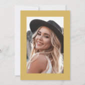 Invitation Yellow Gold Photo Graduation Party (Dos)