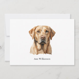 Invitation Yellow Labrador Retriever Note Card