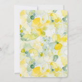 Invitation Yellow Lemon Abstract Wedding (Dos)