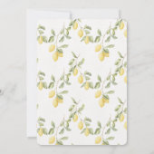 Invitation Yellow Lemons Fruit Wedding (Dos)