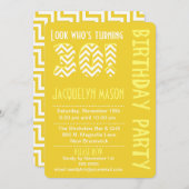 Invitation Yellow Look, 30 ans d'invitation (Devant / Derrière)