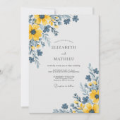 Invitation Yellow Painterly Countryside Wedding (Devant)