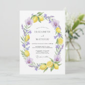 Invitation Yellow Refreshing Mediterranean Wedding (Debout devant)