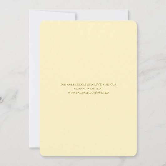 Invitation Yellow Rose Wedding (Dos)