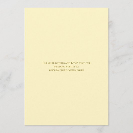Invitation Yellow Rose Wedding (Dos)