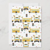 Invitation Yellow School Bus Kids Birthday Party (Dos)