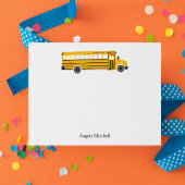 Invitation Yellow School Bus Personal Stationery