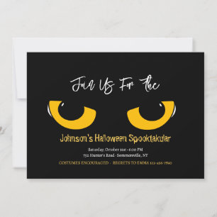 Invitation Yeux d'Halloween