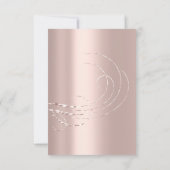 Invitation Yeux Pailletés Rose Gold Mariage Douce 16e (Dos)